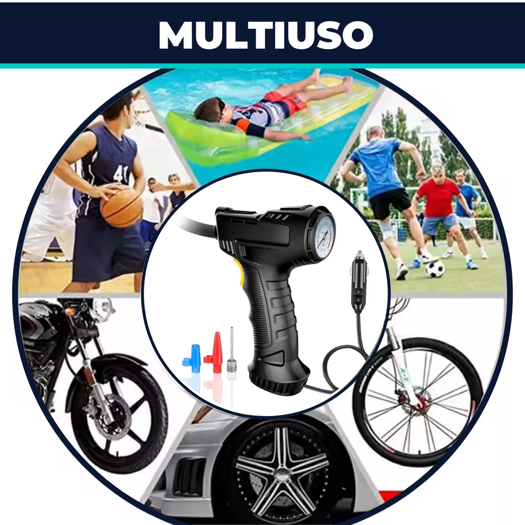 Compresor Inflador Led Automático