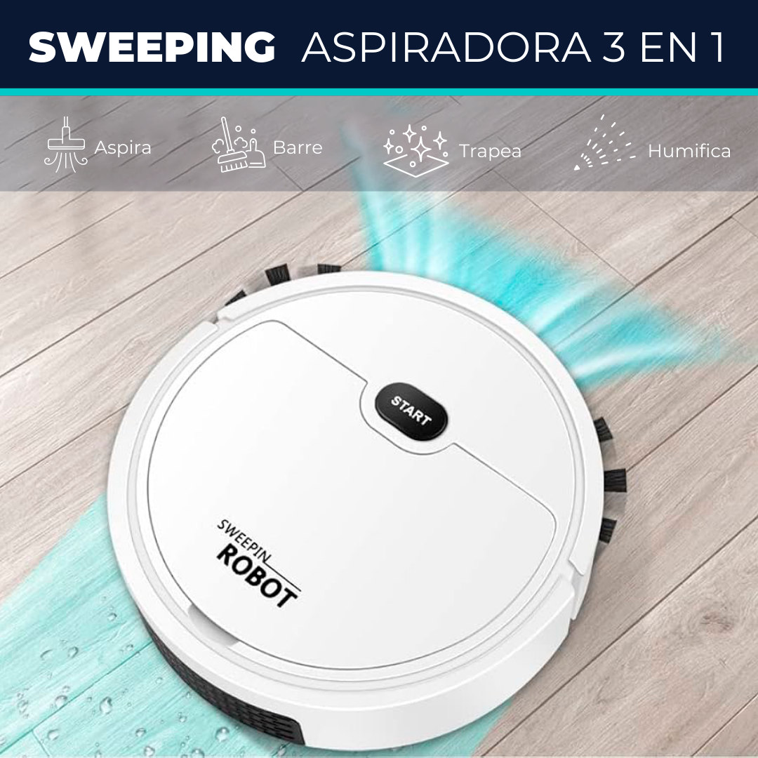 Sweepin | Aspiradora Robot 3 en 1 Inteligente