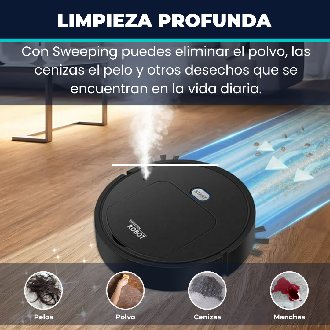 Sweepin | Aspiradora Robot 3 en 1 Inteligente