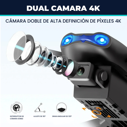 Dron Doble Camara ULTRA HD Dual Pro Max