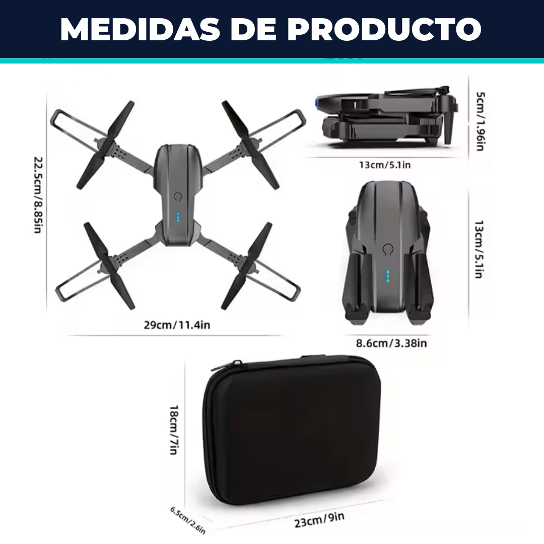 Dron Doble Camara ULTRA HD Dual Pro Max